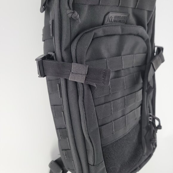 Highland Tactical Black MOLLE Backpack EDC Range Bug Out Bag - Picture 4 of 15
